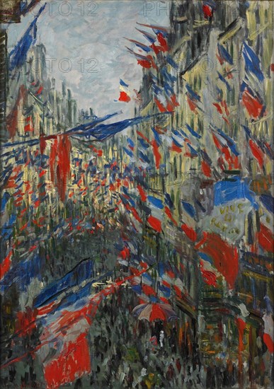 Rue Saint-Denis, fête du 30 juin 1878, 1878. Found in the collection of Musée des Beaux-arts, Rouen.