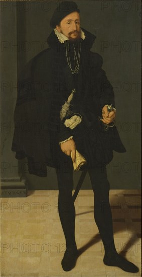 Portrait of Hans Heinrich Pilgram, 1561. Found in the collection of Szepmuveszeti Muzeum, Budapest.