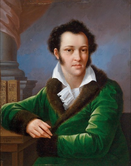 Portrait of Count Fyodor Ivanovich Tolstoy (1782-1846), known as the "American", 1812. Private Collection.