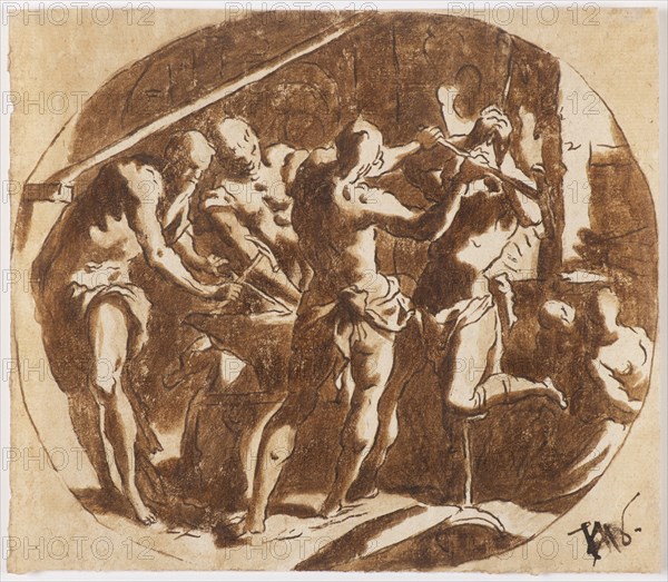 Hephaestus at the Forge. Private Collection.