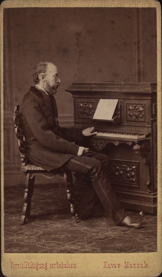Portrait of the librettist and composer Franz Friedrich Richard Genée (1823-1895), ca 1880-1885. Private Collection.