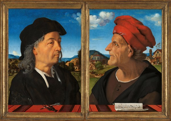 Portraits of Giuliano and Francesco Giamberti da Sangallo, 1482-1485 . Found in the collection of Rijksmuseum, Amsterdam.