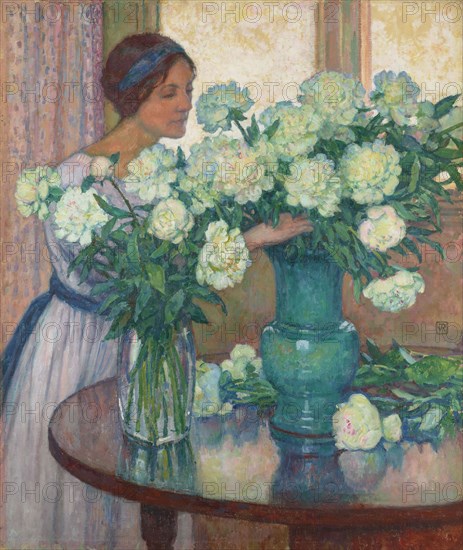 Les Pivoines blanches (White peonies). Private Collection.