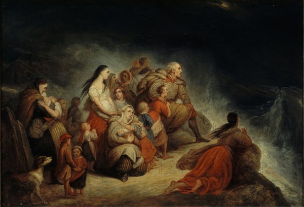 La Tempête, ca 1820. Found in the collection of Musée de la Vie romantique, Paris.