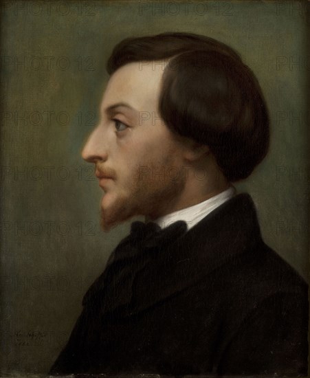 Portrait of the writer Louis Ratisbonne (1827-1900), 1852. Found in the collection of Musée de la Vie romantique, Paris.