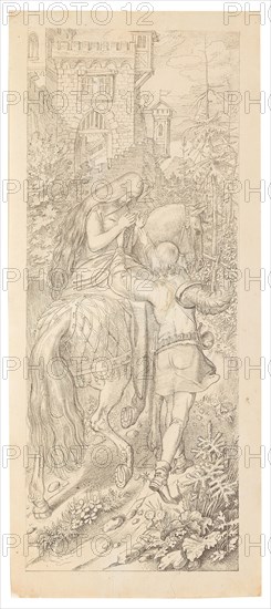 A scene from the fairy tale "The seven Ravens and their faithful Sister", 1830-1831. Private Collection.