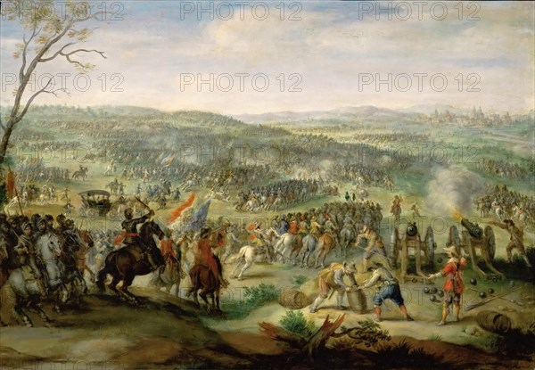 The Battle of White Mountain on 8 November 1620, 1620. Found in the collection of Musée du Louvre, Paris.