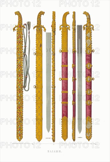 Backswords. From the Antiquities of the Russian State, 1849-1853. Private Collection.