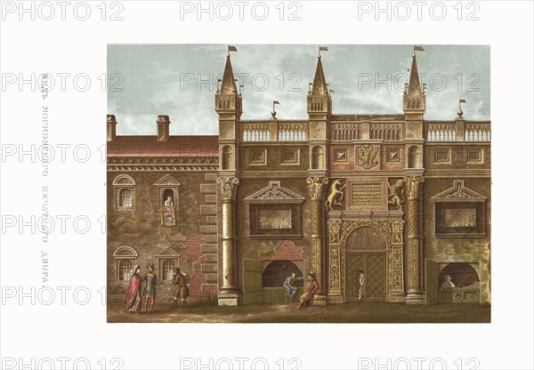Moscow Print Yard. From the Antiquities of the Russian State, 1849-1853. Private Collection.