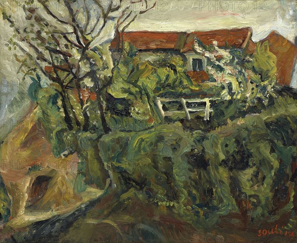 Maisons dans un paysage, ca 1918-1919. Private Collection.