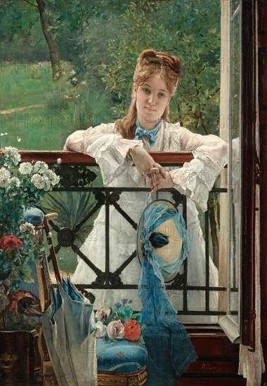 The Blue Ribbon  , ca 1894. Private Collection.