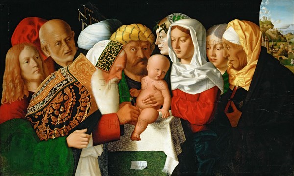 The circumcision of Christ, ca 1506. Found in the collection of Musée du Louvre, Paris.