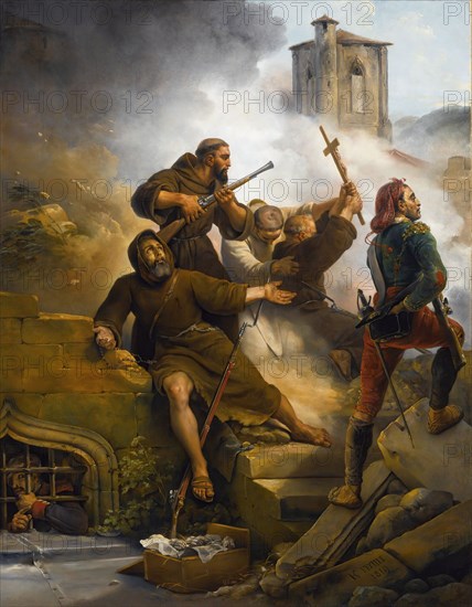 The First Siege of Zaragoza, 1819. Private Collection.