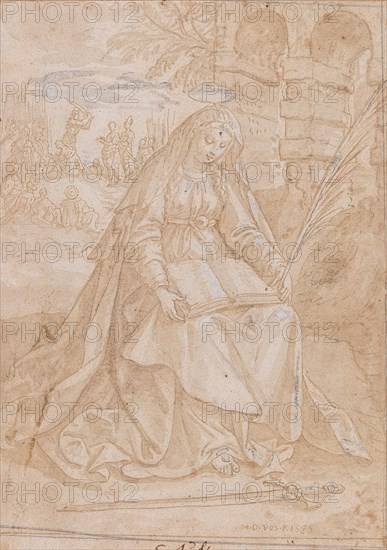 Saint Justine, 1584. Private Collection.