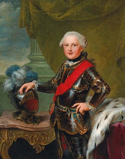 Portrait of Charles II August (1746-1795), Duke of Zweibrücken, ca 1757. Private Collection.