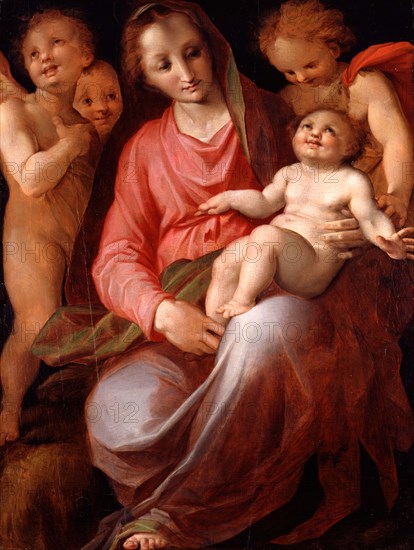 Madonna and Child with Infant St John, 1570.