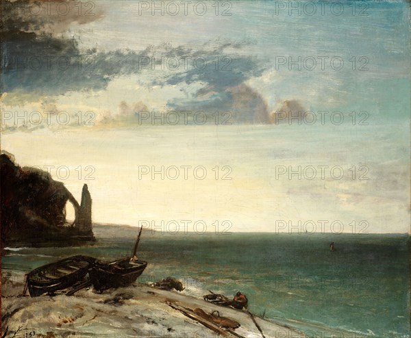 The Sea at Etretat, 1853.