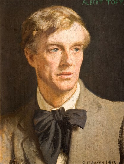 Portrait of Albert Toft (1862-1949), 1913. Albert Toft was a sculptor from Handsworth, Birmingham. One of his works was the Hall of Memory in Centenary Square, Birmingham city centre.