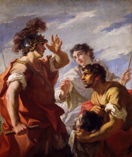 Caesar Before Alexandria, 1724-25. Depicting scene of Julius Caesar before the Siege of Alexandria (47 BC)