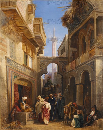 Street Scene in Cairo, 1839.