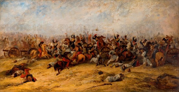 The Conflict at the Guns, Balaclava, 1854.