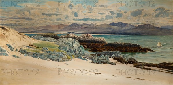 Snowdon And Caernarvon From Llanddwyn Island, 1917.