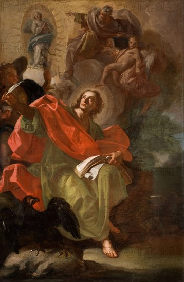 Saint John The Divine, 1710. Previously attributed to Francesco Solimena.