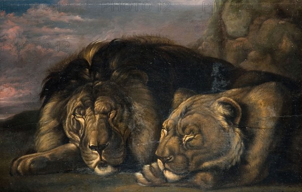 Sleeping Lion and Lioness 1823-1830.
