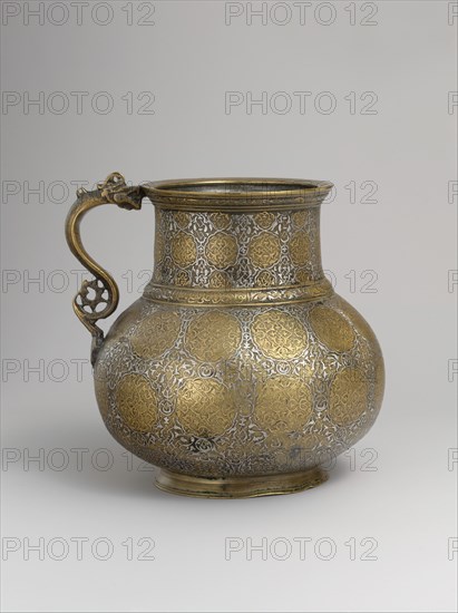 Dragon-Handled Jug with Inscription, present-day Afghanistan, late 15th- first quarter 16th century.
