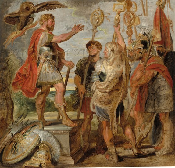 Decius Mus Addressing the Legions, probably 1616.