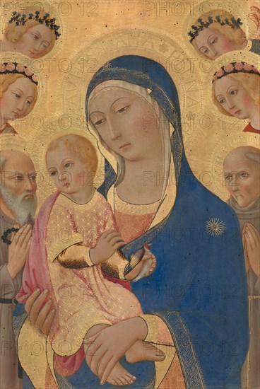 Madonna and Child with Saint Jerome, Saint Bernardino, and Angels, c. 1460/1470.