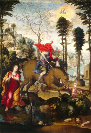 Saint George and the Dragon, probably 1518.