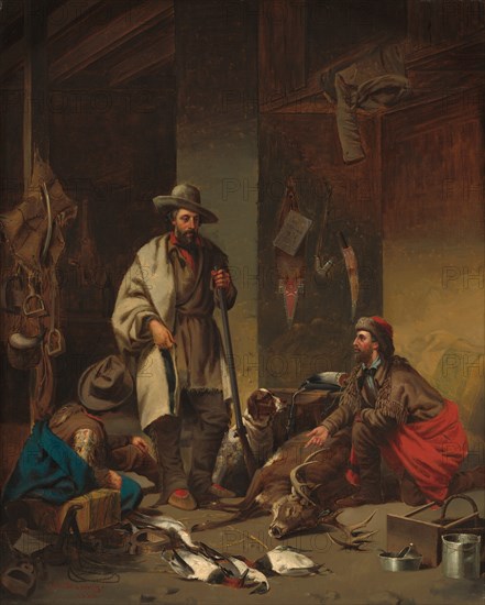 The Trapper's Cabin, 1858.