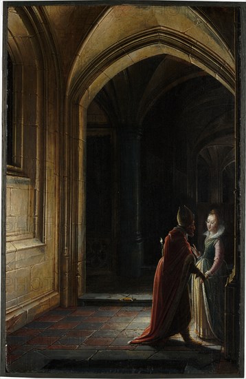 Esther and Mordecai, 1616.