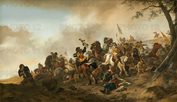 Battle Scene, c. 1645/1646. Creator: Philip Wouverman.