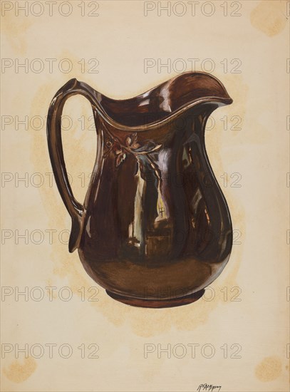 Pitcher, c. 1936.