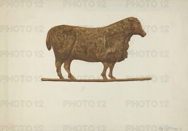 Small Sheep Weather Vane, 1935/1942.