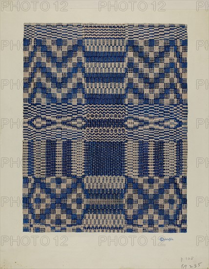 Coverlet, c. 1940.