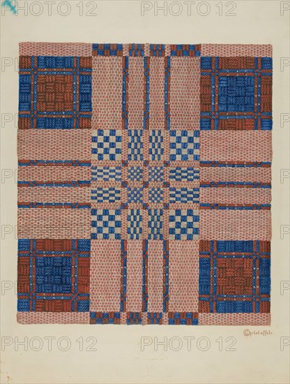 Coverlet, c. 1940.