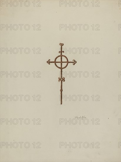 Wrought Iron Cross, Campanario, c. 1936.