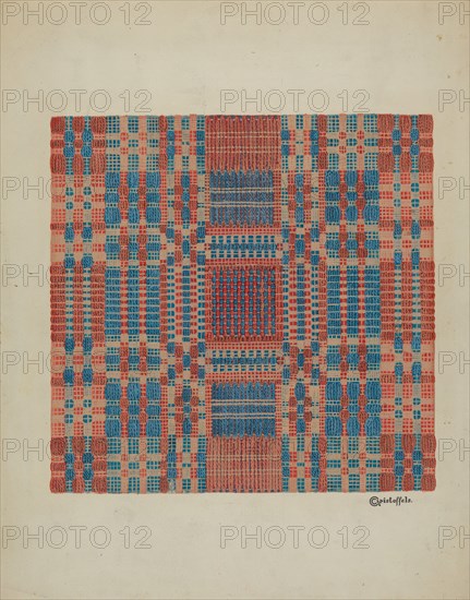 Coverlet (Section), c. 1940.