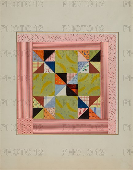 Quilt Section, c. 1940.