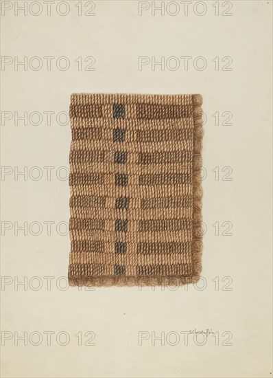 Woven Mat, c. 1940.