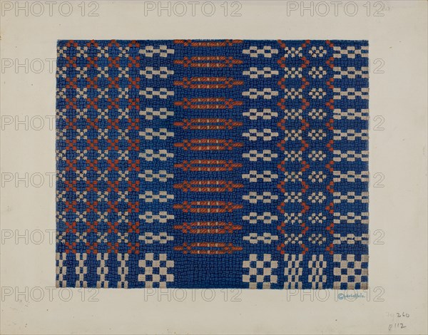 Coverlet, c. 1940.