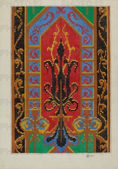 Needlepoint Tapestry, c. 1936.