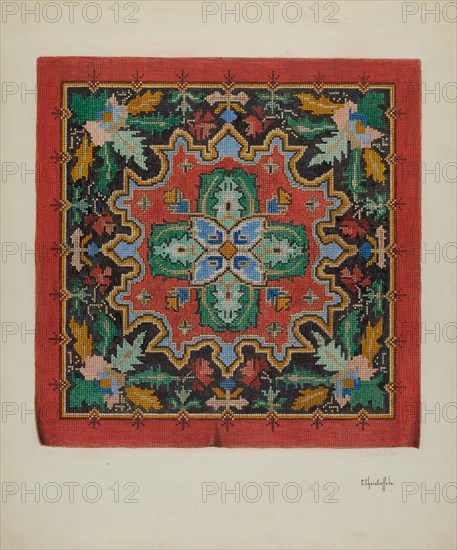 Needlepoint Tapestry, c. 1940.