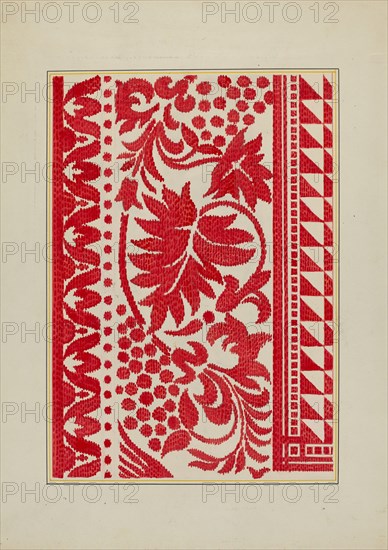 Homespun Coverlet, c. 1940.