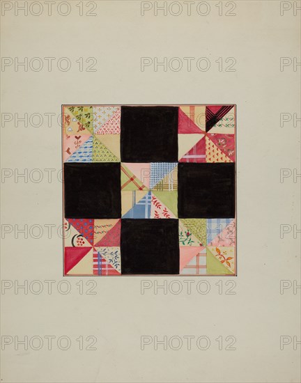 Quilt Section, c. 1940.