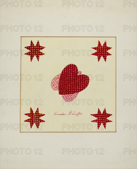 Pieced Autograph Quilt (1 Piece), c. 1936.