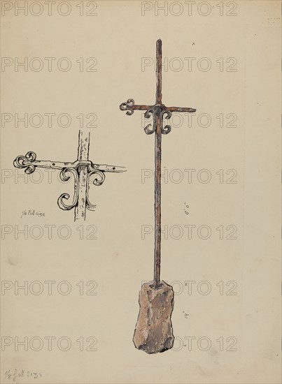 Portion of Original Weather Vane, c. 1936.